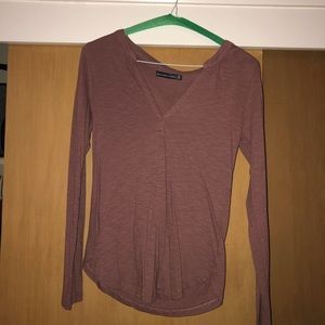 purple long sleeve tee